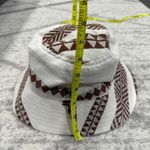 Aerie NWT Off White and Brown Taille Unique Bucket Hat Photo 6