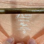 J.Crew 100% Linen Tee Shirt Coral Peach Short Sleeve Casual Basic Top M Orange Size undefined Photo 4