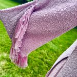 Elegant Vintage Purple Asymmetrical Skirt Set with Dramatic Cascading Fringe Photo 8