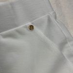 Michael Kors  Womens White Wide Leg Cropped Pants Size L Cotton Blend Stretch Photo 2