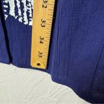 The Vermont Country Store Navy Blue Crepe Cotton White Fish Print Dress Womens M Size M Photo 11