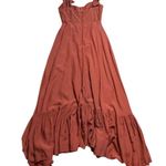 Farm Rio Cinnamon Dark Brown Ruffle Strap Maxi Dress Women’s US XS Photo 10