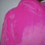 Urban Outfitters  M Shocking Pink Fur Hoodie Crop Top Photo 5