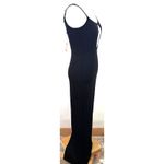 SKIMS  Women's Black Soft Lounge Cut Out Plunge Long Slip Dress NWT Size Small Photo 3