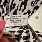 NEW TUCKER SILK ANIMAL PRINT CAP SLEEVE CREW NECK TOP XS Black Photo 6