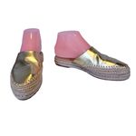 Sam Edelman  GOLD LEATHER "AUSTIN" ESPADRILLE SLIDE MULES (7M) Photo 5