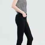 Levi's 711 Black Skinny Ankle Crop Ruffle Flare Hem Stretch Jeans Size 33 Photo 15