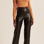 Abercrombie & Fitch Vegan Leather The Ankle Straight Ultra High Rise Pant 28 6s Photo 2
