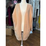 LuLaRoe NEW Long Beige Knit Open Front Cardigan Sweater Pockets XXS Cozy Soft Photo 1