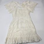 Tularosa  Kassie Mini Dress in White Lace Small Photo 2