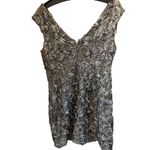 Scarlett Women's Floral Lace Sheath Dress Size 16 Silver Sleeveless V-Ne… Photo 1