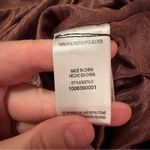 RTR Louna Brown Shimmery Collared Long Sleeve Side Ruched Mini Dress Sz L Size L Photo 8