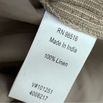 Coldwater Creek Linen Wide Leg Pants 18W Beige Relaxed Fit Coastal Boho Photo 4