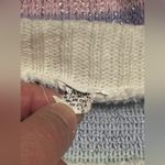 None EUC Vintage Pink & Blue Snowflake Pastel Sparkle Sweater size large Photo 12