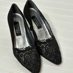 Stuart Weitzman  Black Lace Women's Shoes 8.5 Photo 4