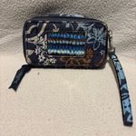 Vera Bradley  Quilted ID Card Wristlet in Java Floral Blue Photo 1