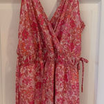 Floral Pink Romper Size L Photo 0
