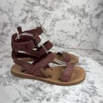 Farylrobin Free People Womens Zelda Crossfire Sandal Size 7 Oxblood Red Leather Photo 4