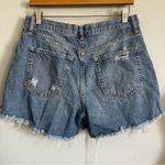 We The Free Free People |  Distressed Button Fly Denim Shorts. Size 30. Photo 2