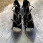 Liliana Gray velvet triple strap heel Photo 1