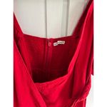 Abercrombie & Fitch Abercrombie Red Puff Sleeve Wrap Mini Dress size LP Photo 1