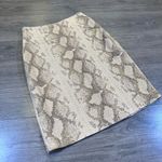 Elegance Paris Snakeskin High Waisted Pencil Skirt Size 12 Gray Photo 6