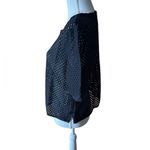 Banana Republic Black Laser Cut Sheer Short Sleeve Top – Women’s Size M Photo 5