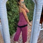 Ellen Tracy  hot pink cheetah pajama set sz s Photo 2