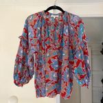 Love The Label Lucette Floral Puff Sleeve Top in Frenchie Size S Retail $198 Photo 3