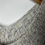 Loft Ann Taylor Top Women M Tan Cream Oatmeal Sweater Vest Knit Fall Academia Size M Photo 2