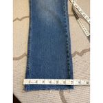J.Crew  high rise straight premium edition button fly raw hem blue jeans,size 28 Photo 6