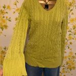st. john's bay Long sleeve Cable knit V neck sweater size S tall Photo 3