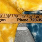 Daydreamer  Rainbow Spiral Tie Dye Crop Sweatshirt Hoodie Size Medium Photo 8