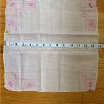 Vintage‎ Embroidered Floral Handkerchief Pink Photo 7