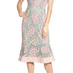 Anthropologie NWT FOXIEDOX Jasmine Strapless Lace Mermaid Midi Dress Size M Photo 0