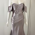 Cinderella  Divine Gray Satin Dress Size Small Photo 2