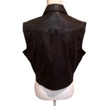 Wrangler Vintage  Western Vest Women XL Black Studded Button Front Cowboy Photo 1