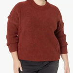 Madewell Plus Alpaca Wool Cable Havener Pullover Sweater Heather Auburn 3X NWT Photo 0