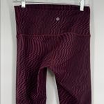 Lululemon Purple pinkish Black Patterned Leggings Size 8 Photo 5