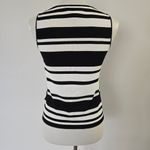 Jones New York Suit Black & White Striped Knit Tank Top – Size 10P Photo 4