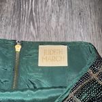 Judith March  Green & Silver Checked Print Sequined Mini Skirt - Size S Photo 1