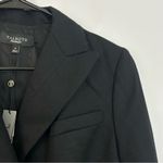 Talbots NWT Kate Fit Romantically Curvy Double Breasted Black Wool Blazer Size 8 Photo 3