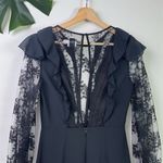 Princess Polly 🆕  Sorcerers Apprentice Black Lace Ruffle Mini Dress Photo 7