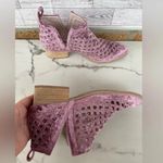 Jeffrey Campbell  Taggart Booties in lush blush velvet size 8.5 Photo 10