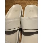 A New Day  Marcy Two band Buckle Sandals Cream Gold Size 10 Boho Preppy Classic Photo 2