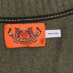 Juicy Couture Y2K  Cashmere Wool Blend V Neck Sweater Vest Olive Green Women's S Photo 5