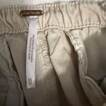 Free People  Beige Ruched Hem Cargo Jogger Pants Size X Small Photo 7