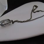 Handmade Golden Sand Glass Bronze Chain necklace Photo 1