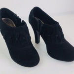 Kenneth Cole Unlisted  Shoe Heels Booties Boots Womens Black 9 M Zip Suede Photo 0