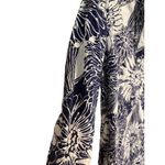 J. McLaughlin  Blue and White Daisy Cotton Popover Tunic Top Sz. S Photo 4
